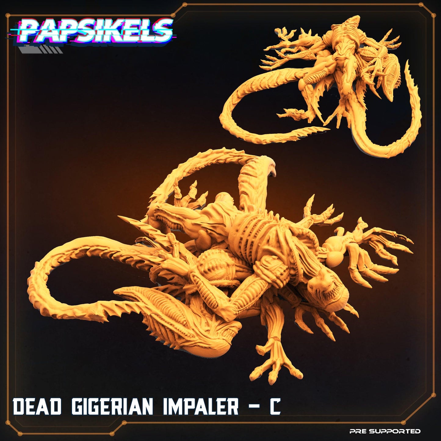 3D Printed Papsikels Cyberpunk Sci-Fi Dead Gigerian Impaler Set - 28mm 32mm - 3D Printing Boss