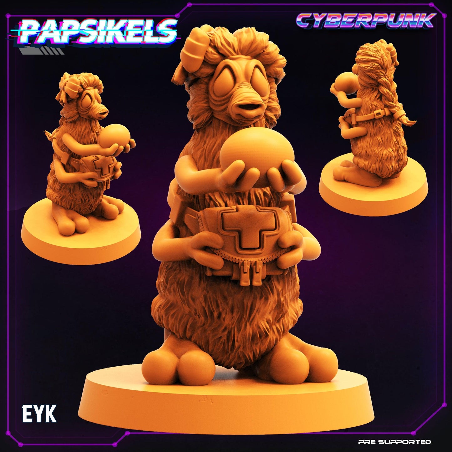 3D Printed Papsikels Cyberpunk Sci-Fi EYK - 28mm 32mm - 3D Printing Boss