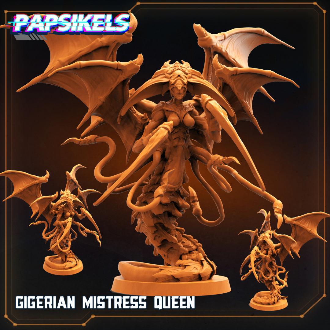 3D Printed Papsikels Cyberpunk Sci-Fi - Gigerian Mistress Queen - 28mm 32mm - 3D Printing Boss