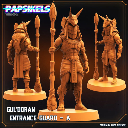 3D Printed Papsikels Cyberpunk Sci-Fi - Guldoran Entrance Guard Set - Star Entrance 28mm 32mm - 3D Printing Boss