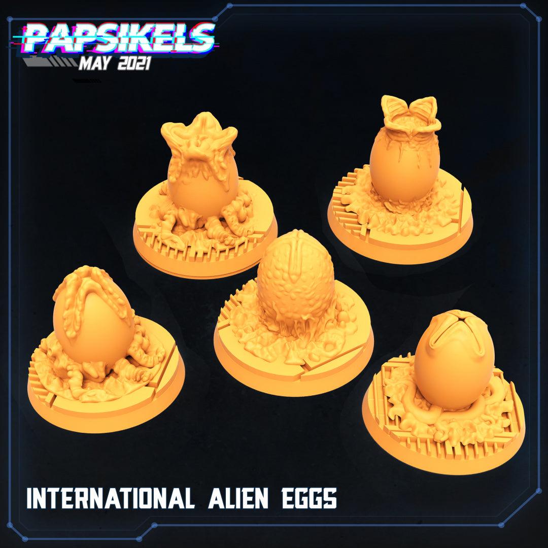 3D Printed Papsikels Cyberpunk Sci-Fi International Alien Eggs - 28mm 32mm - 3D Printing Boss