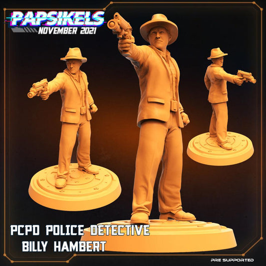 3D Printed Papsikels Cyberpunk Sci-Fi Pcpd Police Officer Detective Set - 28mm 32mm - 3D Printing Boss