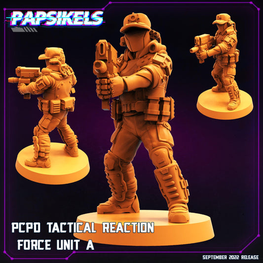 3D Printed Papsikels Cyberpunk Sci-Fi Pcpd Tactical Reaction Force Unit - 28mm 32mm - 3D Printing Boss