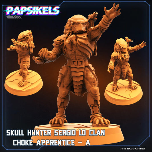 3D Printed Papsikels Cyberpunk Sci-Fi Skull Hunter Sergio Lo Clan Choke Set - 28mm 32mm - 3D Printing Boss