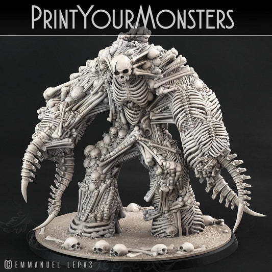 3D Printed Print Your Monsters Bones Golems - Total Golems 28mm - 32mm D&D Wargaming - 3D Printing Boss
