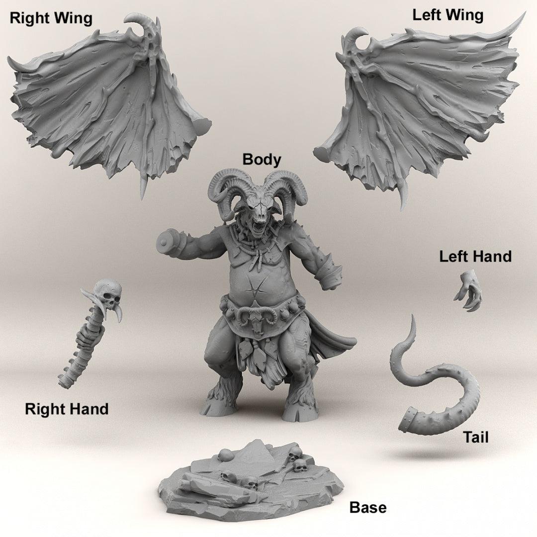 3D Printed Print Your Monsters Orcus Demon 28mm - 32mm D&D Wargaming - 3D Printing Boss