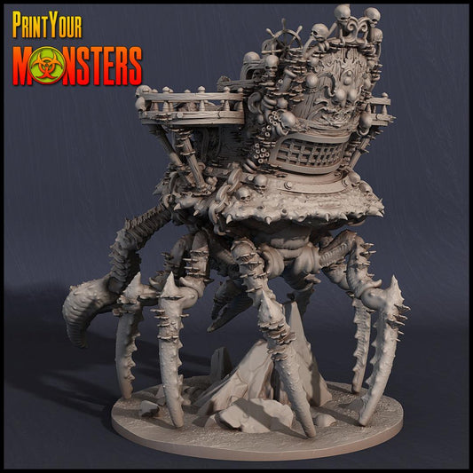 3D Printed Print Your Monsters Pirate Crab Ship 28mm - 32mm D&D Wargaming - 3D Printing Boss
