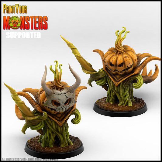 3D Printed Print Your Monsters Pumpkin Lord Pumpkins Attack Pack 28mm - 32mm D&D Wargaming - 3D Printing Boss