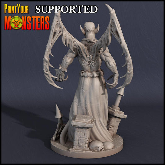 3D Printed Print Your Monsters Vampire Lord 28mm - 32mm D&D Wargaming - 3D Printing Boss