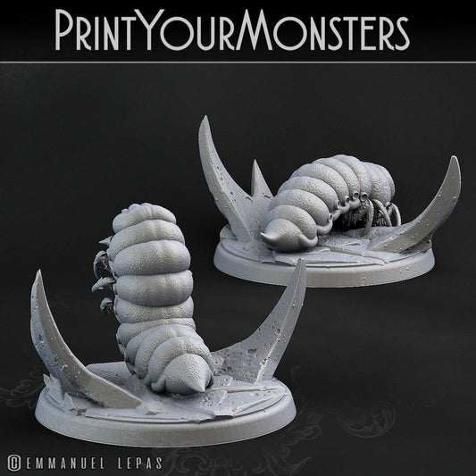 3D Printed Print Your Monsters Wasp Larva The Infernal Hive 28mm - 32mm D&D Wargaming - 3D Printing Boss