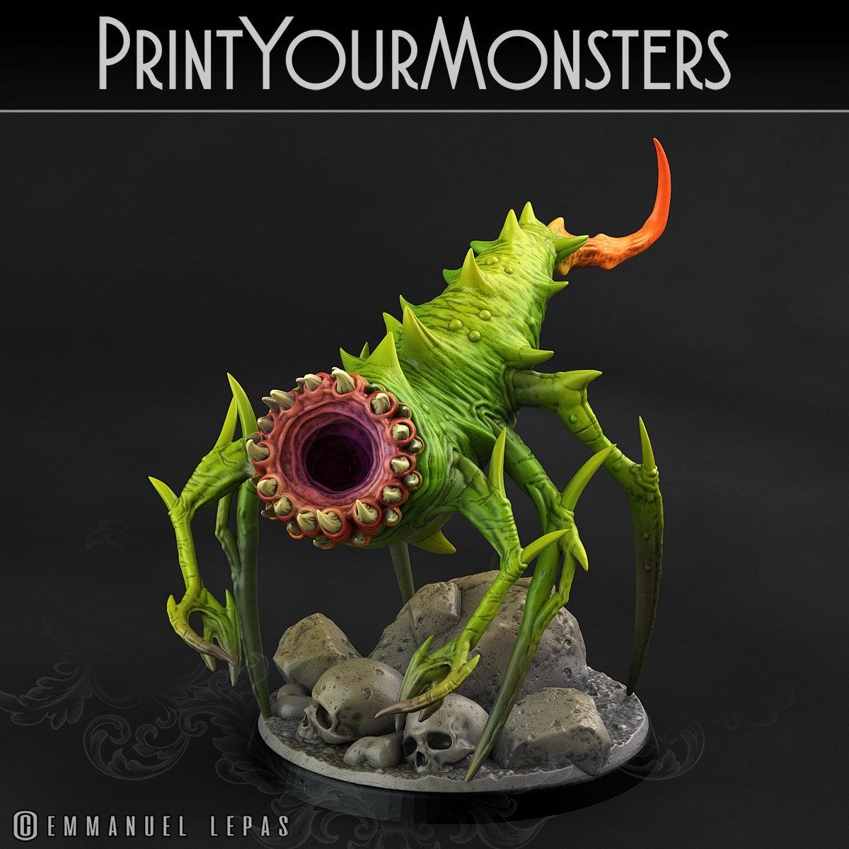 3D Printed Print Your Monsters Worms Subterranean Terrors 28mm - 32mm D&D Wargaming - 3D Printing Boss