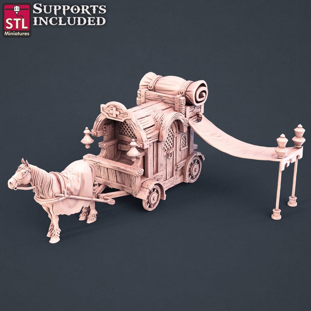 3D Printed STL Miniatures Battlefield Medic Set 28mm - 32mm War Gaming D&D - 3D Printing Boss