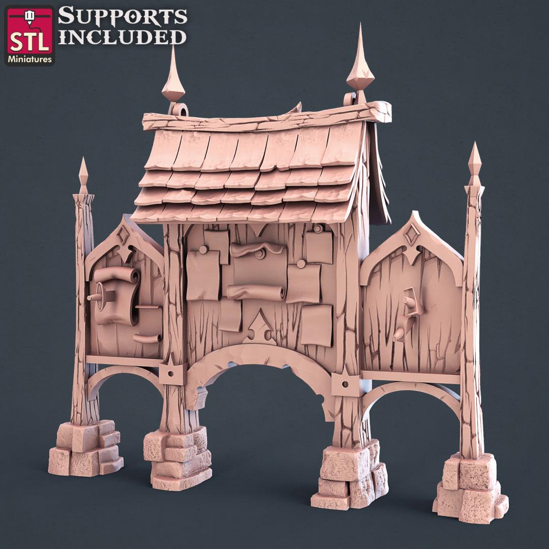 3D Printed STL Miniatures City Guards Set Fantasy NPC 2 | 28 - 32mm War Gaming D&D - 3D Printing Boss