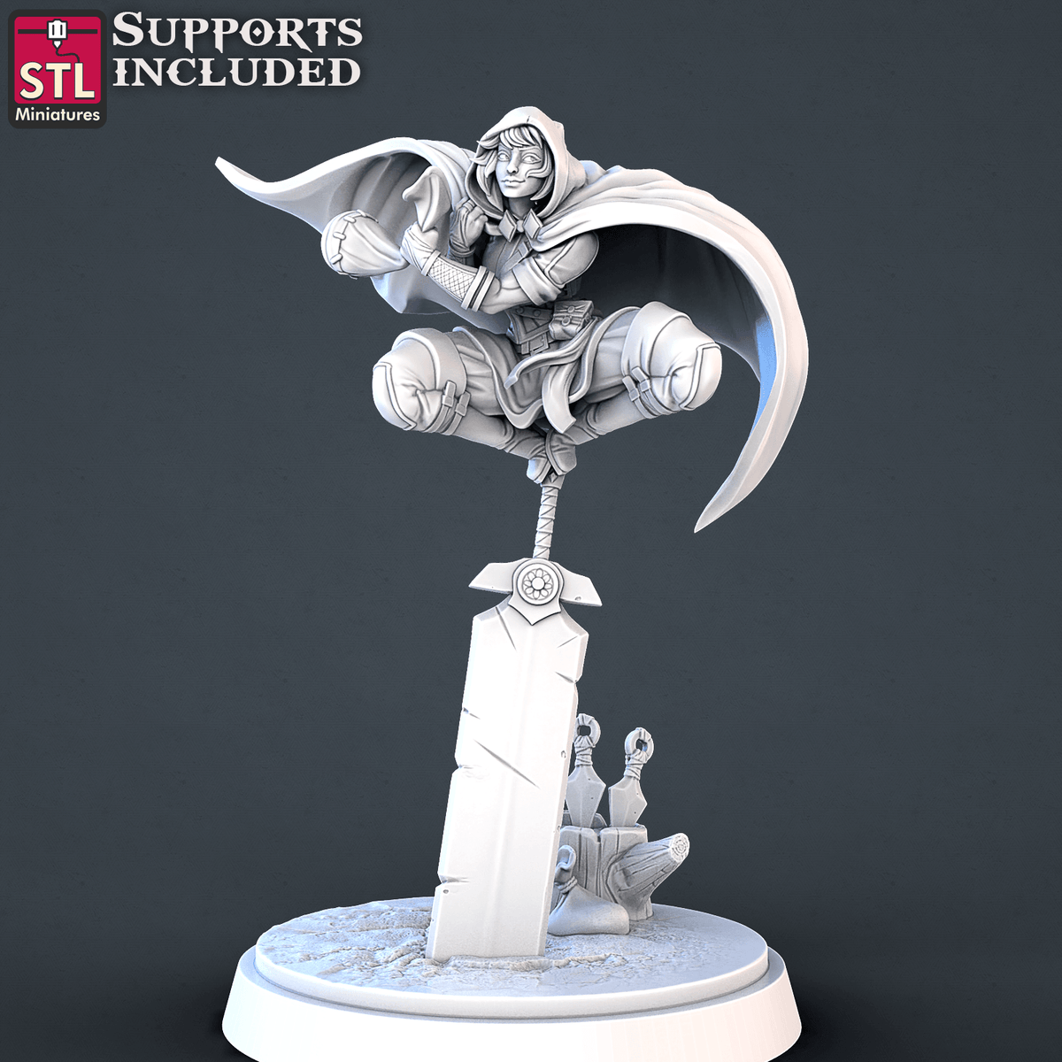 3D Printed STL Miniatures DnD Tribute Set 28mm - 32mm War Gaming D&D - 3D Printing Boss