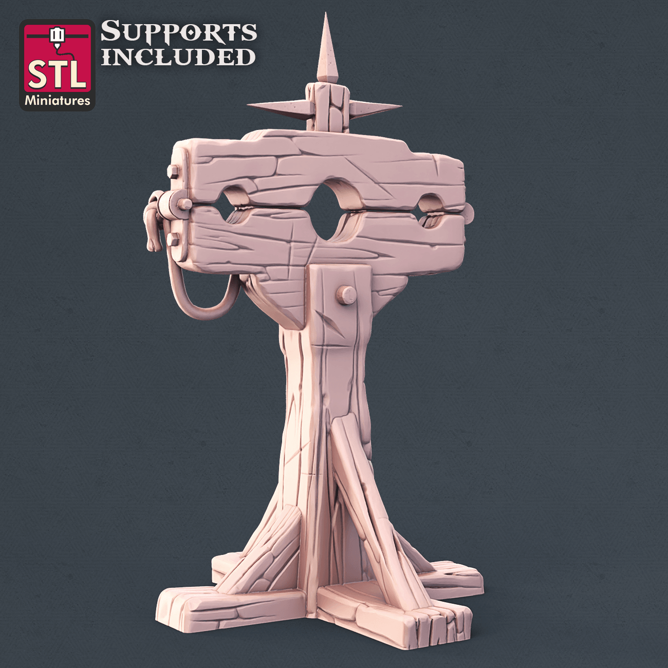 3D Printed STL Miniatures Executioner Set 28mm - 32mm War Gaming D&D - 3D Printing Boss
