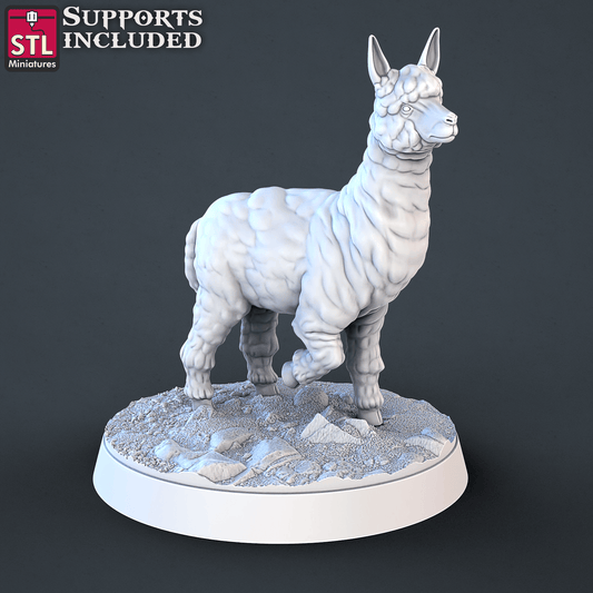 3D Printed STL Miniatures Farm Animals Set | 28 - 32mm War Gaming D&D - 3D Printing Boss