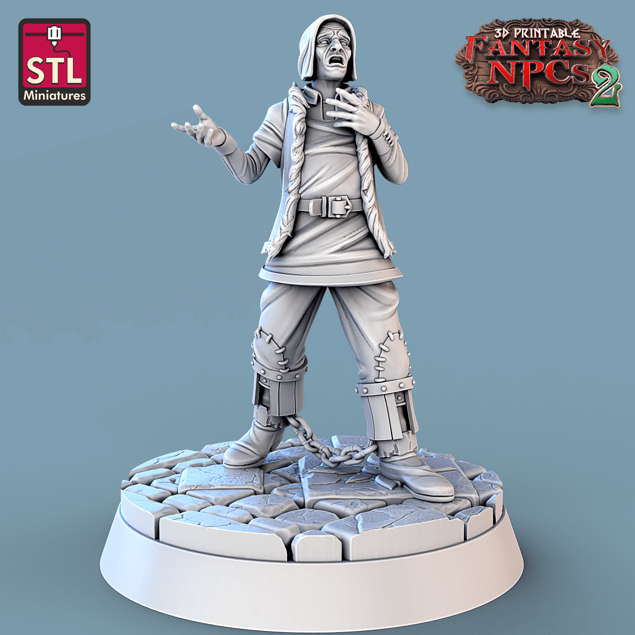 3D Printed STL Miniatures Magistrate Set Fantasy NPC 2 | 28 - 32mm War Gaming D&D - 3D Printing Boss