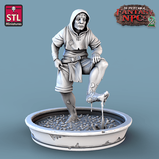 3D Printed STL Miniatures Winemakers Set Fantasy NPC 2 | 28 - 32mm War Gaming D&D - 3D Printing Boss