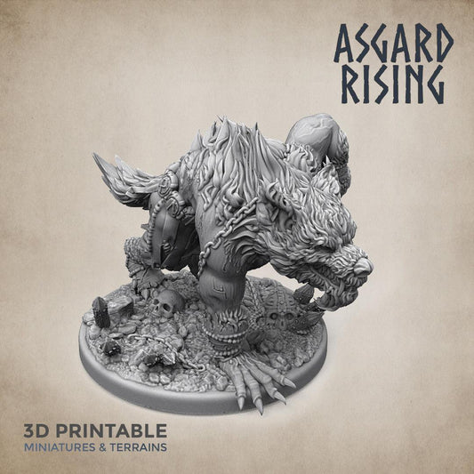 Charming Terrain 3D printed terrain 3D Printed Asgard Rising Shapeshifter Ulfhednar WereWolf 28mm-32mm Ragnarok D&D