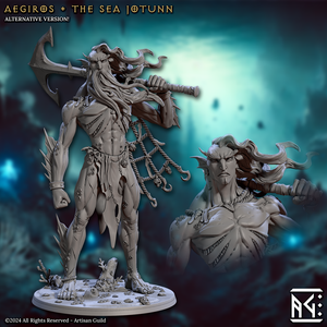 3D Printed Artisan Guild Aegiros the Sea Jotunn Mirmidons of the Death Tide 28mm 32mm