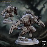 3D Printed Artisan Guild Chaos Minoc Set Rise of the Beastmen Set 28mm 32mm