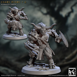 3D Printed Artisan Guild Chaos Minoc Set Rise of the Beastmen Set 28mm 32mm