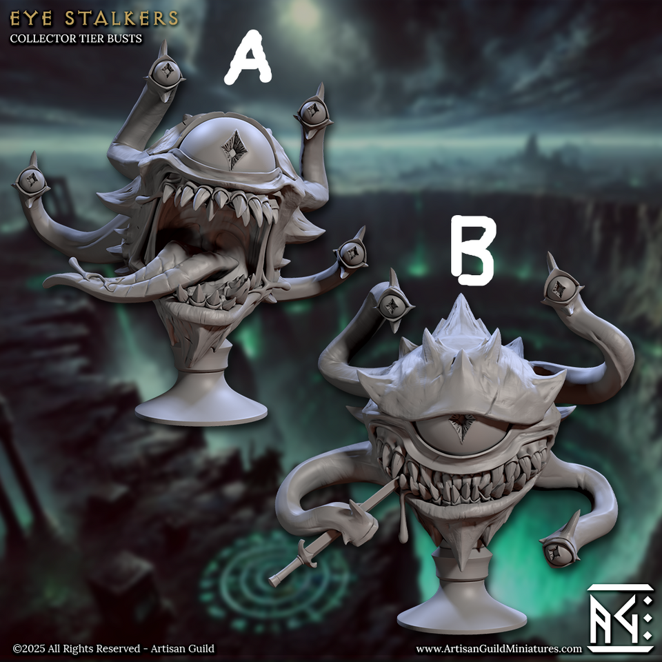 3D Printed Artisan Guild Descent into the Hive of the All Seeing Busts 28mm 32mm