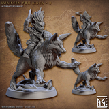 3D Printed Artisan Guild Lurikeens Fox Riders Deeproot Lurikeen Set 28mm 32mm