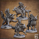 3D Printed Artisan Guild Lurikeens Fox Riders Deeproot Lurikeen Set 28mm 32mm