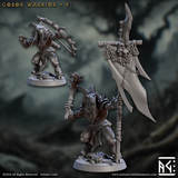3D Printed Artisan Guild Gobor Warriors Set Rise of the Beastmen Set 28mm 32mm