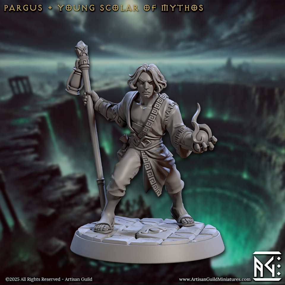 3D Printed Artisan Guild Pargus Young Scolar of Mythos Descent into the Hive of the All Seeing 28mm 32mm