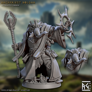 3D Printed Artisan Guild Archpriest Boldar Elephorim Ivory Sentinels 28mm 32mm