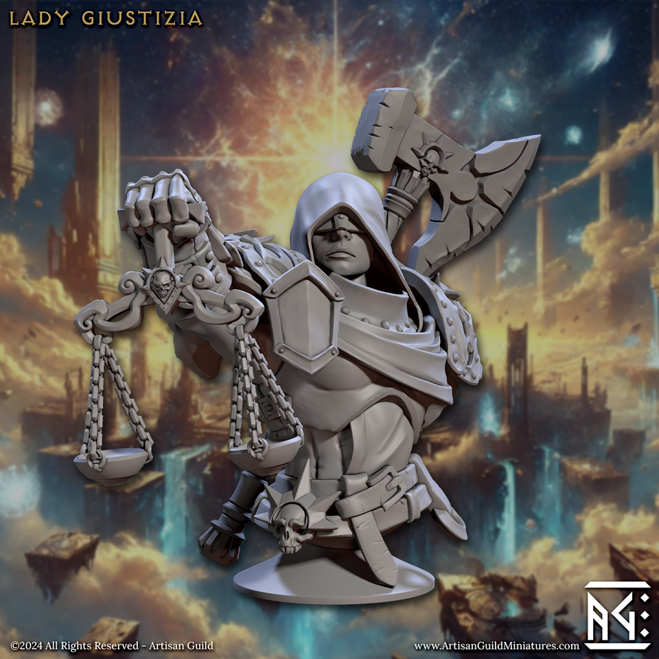 3D Printed Artisan Guild Wrath of the Malakim Bust Set 28mm 32mm