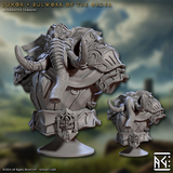3D Printed Artisan Guild Elephorim Ivory Sentinel Bust Set 28mm 32mm