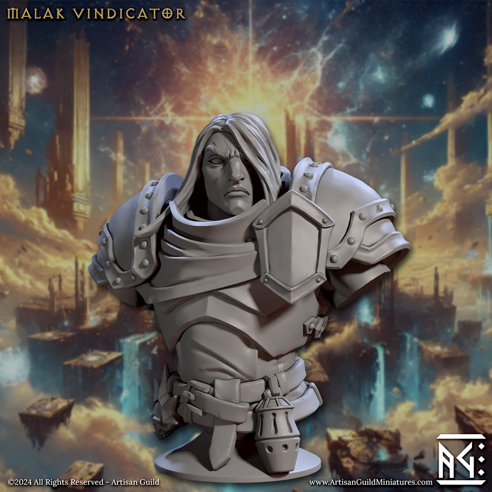 3D Printed Artisan Guild Wrath of the Malakim Bust Set 28mm 32mm