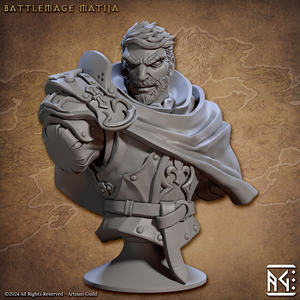 3D Printed Artisan Guild Vanguard Fighters Busts 28mm 32mm