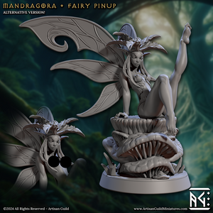 3D Printed Artisan Guild Mandragora Fairy Pinup Barkwraith Spriggans Set 28mm 32mm