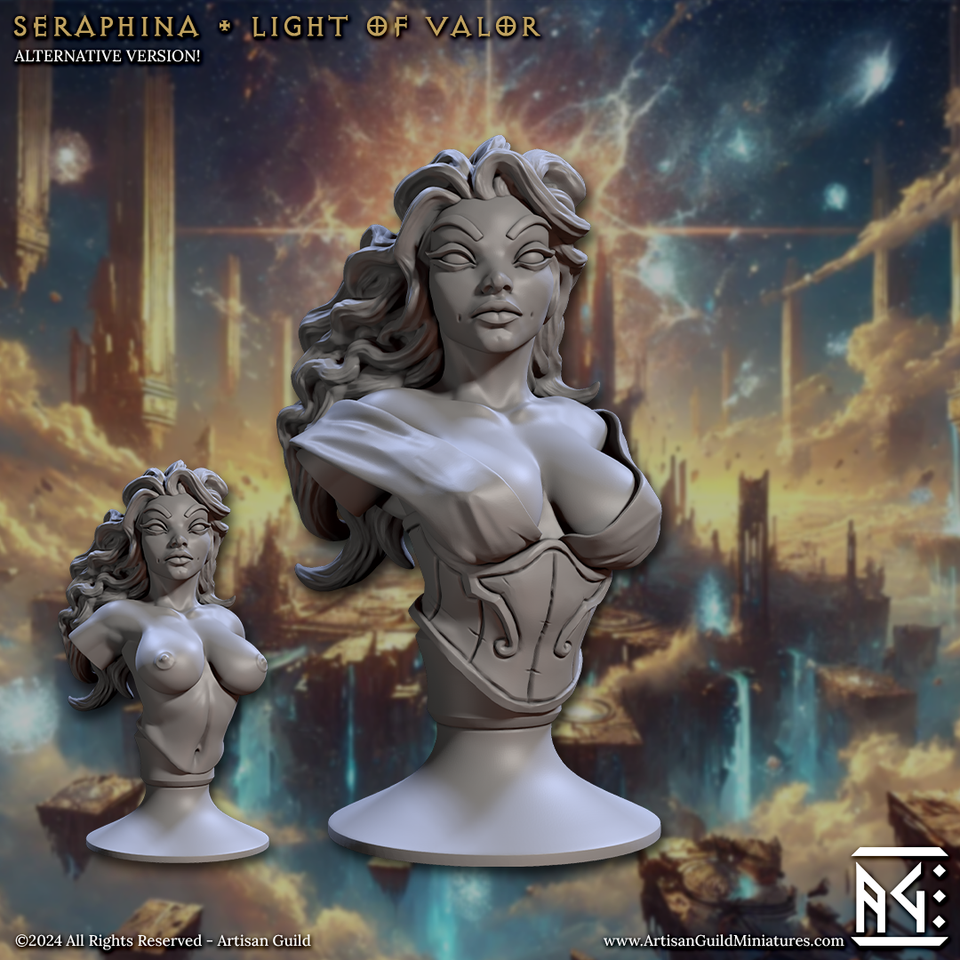 3D Printed Artisan Guild Wrath of the Malakim Bust Set 28mm 32mm
