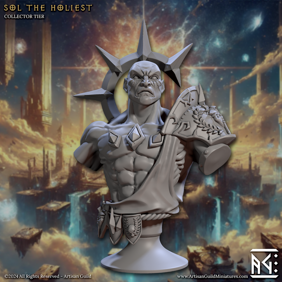 3D Printed Artisan Guild Wrath of the Malakim Bust Set 28mm 32mm
