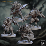 3D Printed Artisan Guild Chaos Minoc Set Rise of the Beastmen Set 28mm 32mm