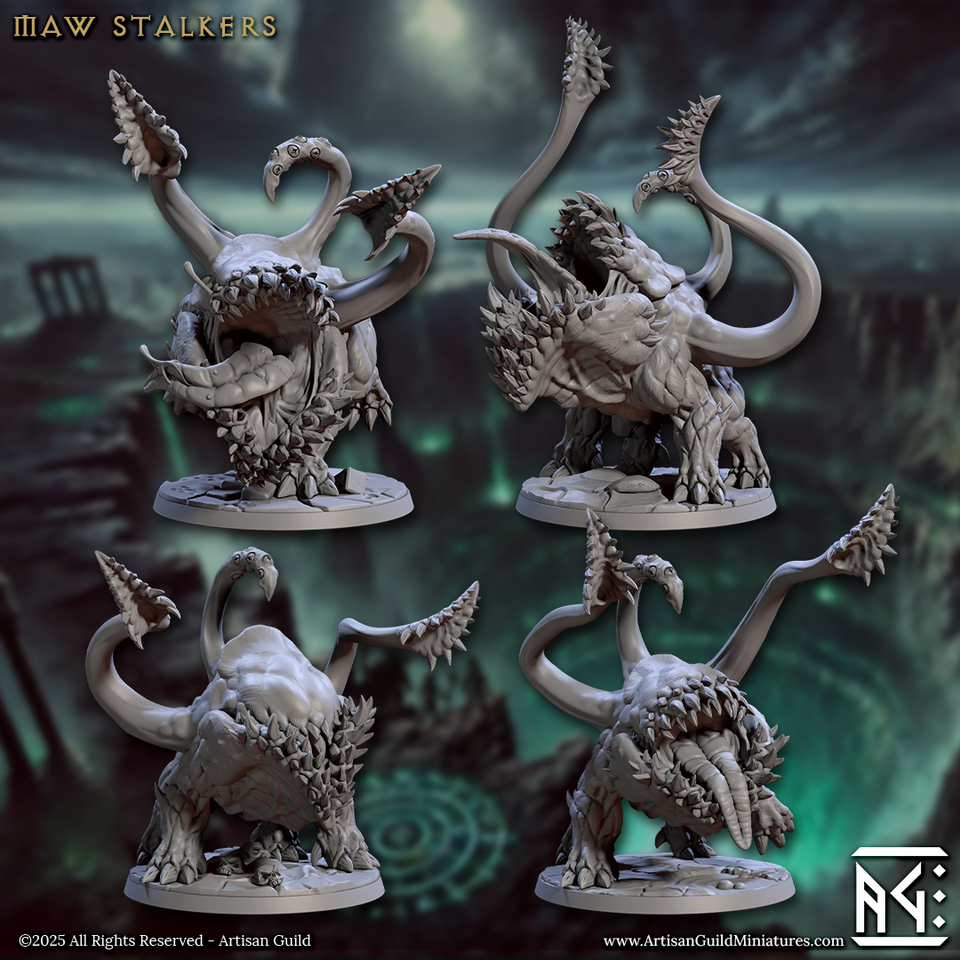 3D Printed Artisan Guild Maw Stalkers Descent into the Hive of the All Seeing 28mm 32mm