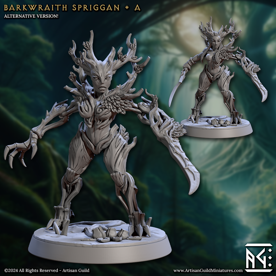 3D Printed Artisan Guild Barkwraith Spriggans Barkwraith Spriggans Set 28mm 32mm