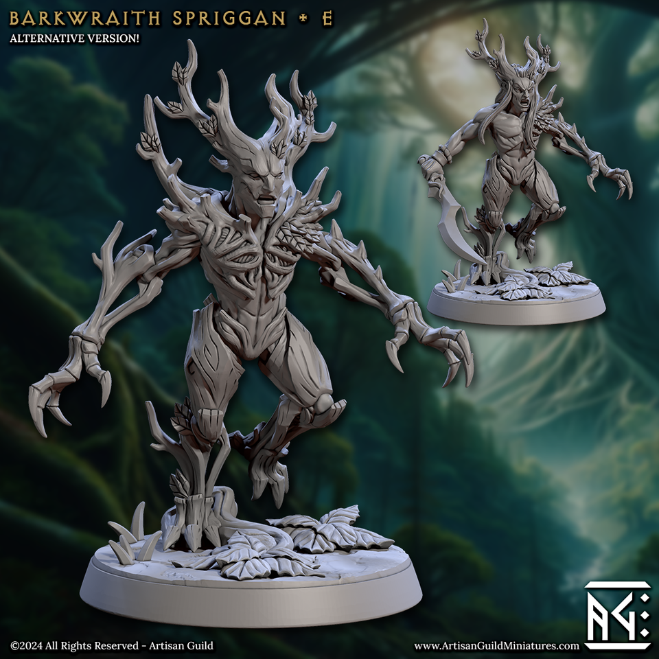 3D Printed Artisan Guild Barkwraith Spriggans Barkwraith Spriggans Set 28mm 32mm