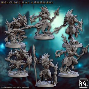 3D Printed Artisan Guild High Tide Jurakin Mirmidons Mirmidons of the Death Tide 28mm 32mm