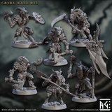 3D Printed Artisan Guild Gobor Warriors Set Rise of the Beastmen Set 28mm 32mm