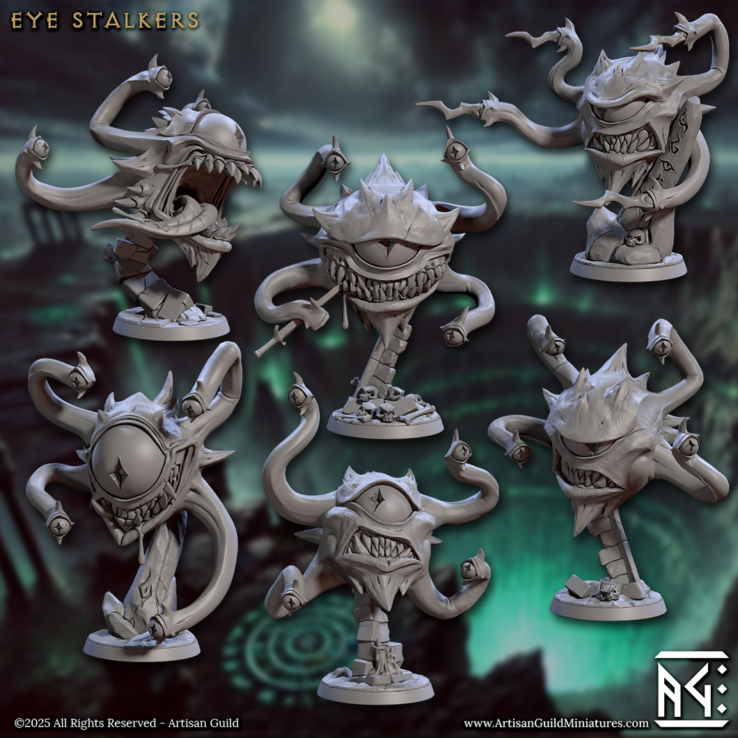 3D Printed Artisan Guild Eye Stalkers Descent into the Hive of the All Seeing 28mm 32mm