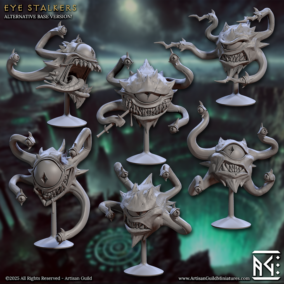 3D Printed Artisan Guild Eye Stalkers Descent into the Hive of the All Seeing 28mm 32mm