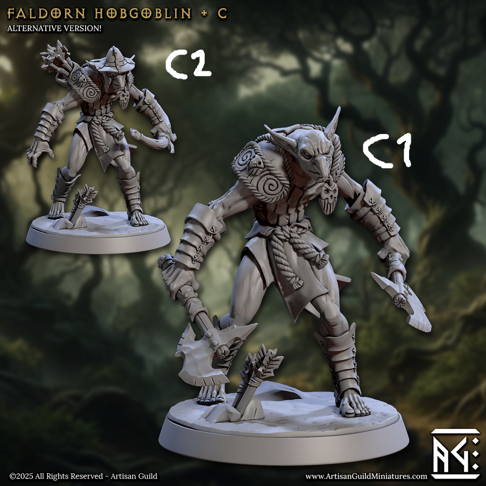 3D Printed Artisan Guild Faldorn Hobgoblins Set Faldorn Hobgoblin Set 28mm 32mm