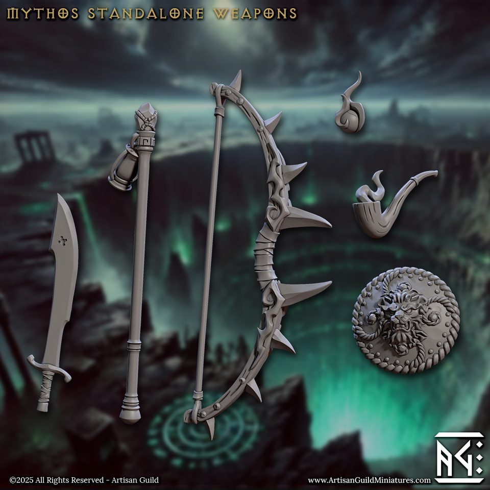 3D Printed Artisan Guild Decent into the Hive Standalone Weapons Descent into the Hive of the All Seeing 28mm 32mm