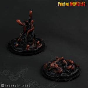 3D Printed Print your Monster The Abyssal Hand Horrors - Slime Demonclaws 28mm 32mm D&D